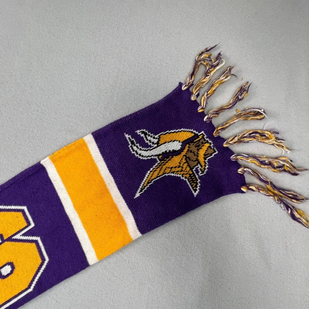 47 Brand Minnesota Vikings Scarf Skol Purple NFL Football Winter Fan Gear Thor